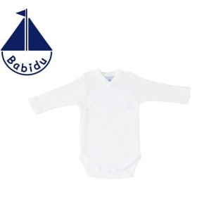 body bebe cruzado talla 1 blanco babidu 0501150