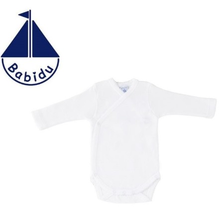 body bebe cruzado talla 0 blanco babidu 0501150