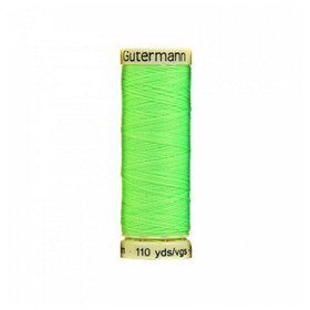 hilo gutermann 100metro color3836 vrde fosforito