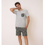 pijama caballero corto gris g 1734812 h34812