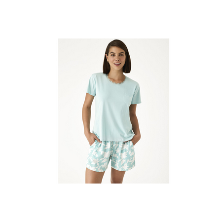 pijama senora corto turquesa g 1721502 n21502