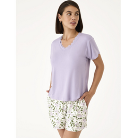 pijama senora corto lavanda m 1721272 n21272
