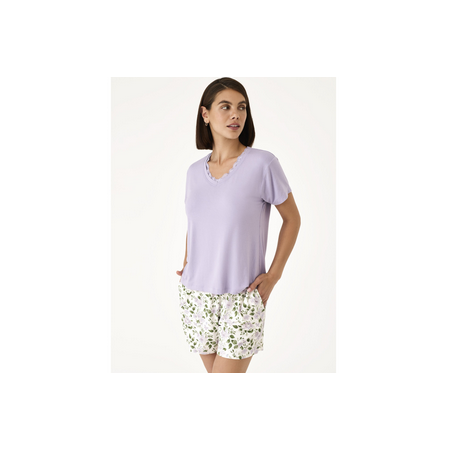 pijama senora corto lavanda m 1721272 n21272