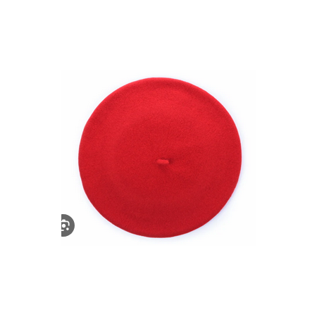 boina basica rojo 30cm