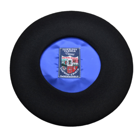boina elosegui forrada negro 35cm txapeldun