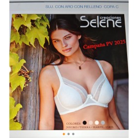 sujetador senora selene katia aros con relleno talla90c tierra