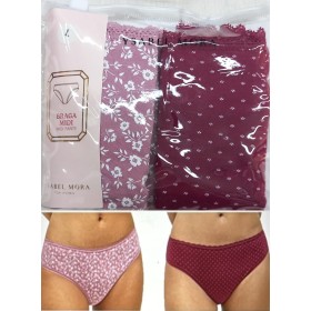 braga midi senora ysabel mora talla l color granate y rosa palo